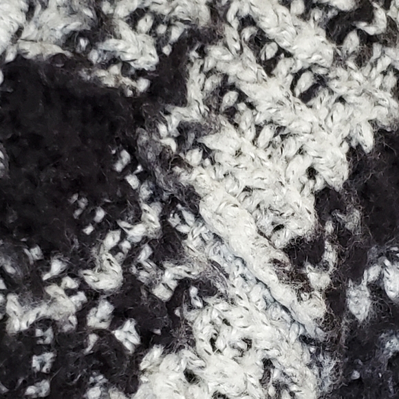 A New Approach a.n.a cowl neck sweater marled shades of gray and black ST - Picture 5 of 10